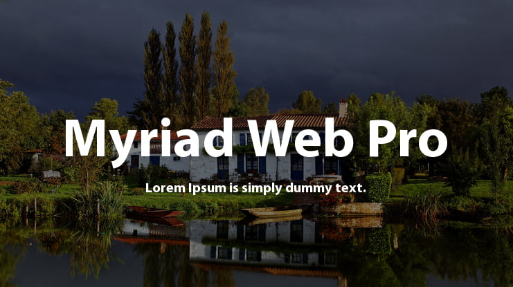 Myriad Web Pro Font Family
