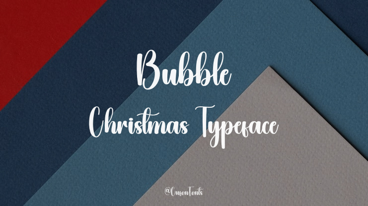 Bubble Christmas Font
