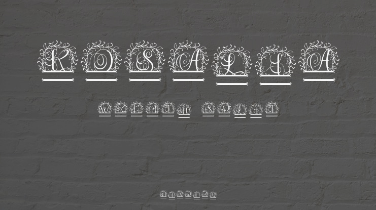 Rosalia Wreath Split Font