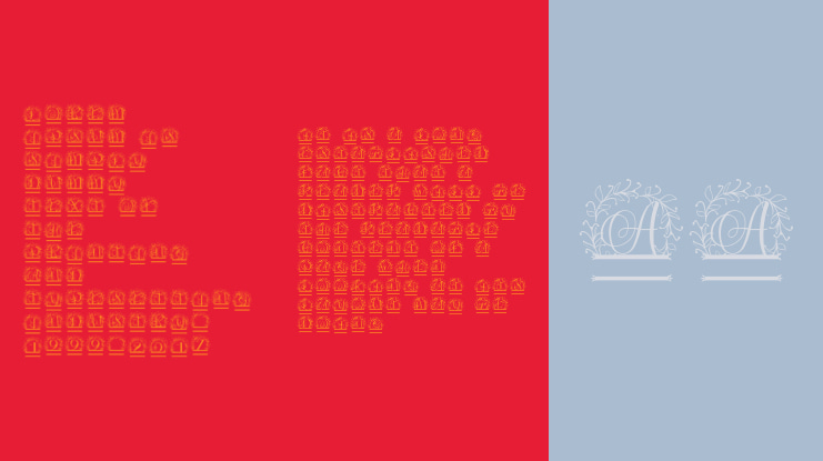 Rosalia Wreath Split Font