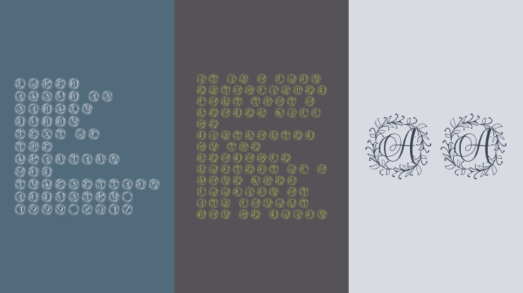 Rosalia Wreath Font