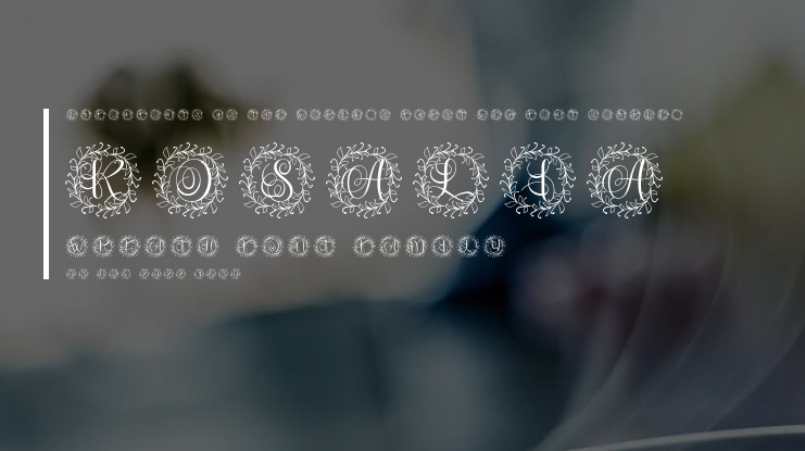 Rosalia Wreath Font