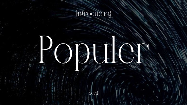 Populer Font