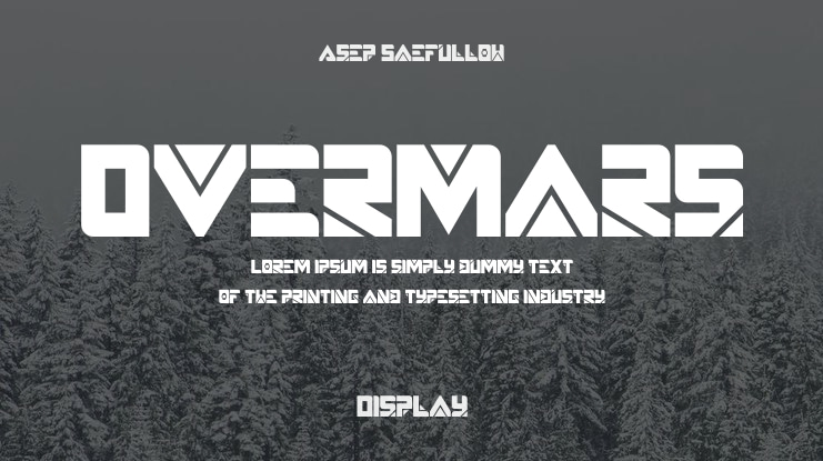 Overmars Font