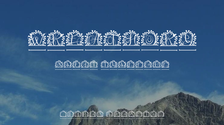 Wreathory Split Font