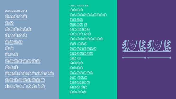 Wreathory Split Font