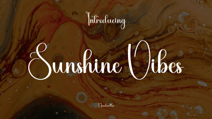 Sunshine Vibes Font