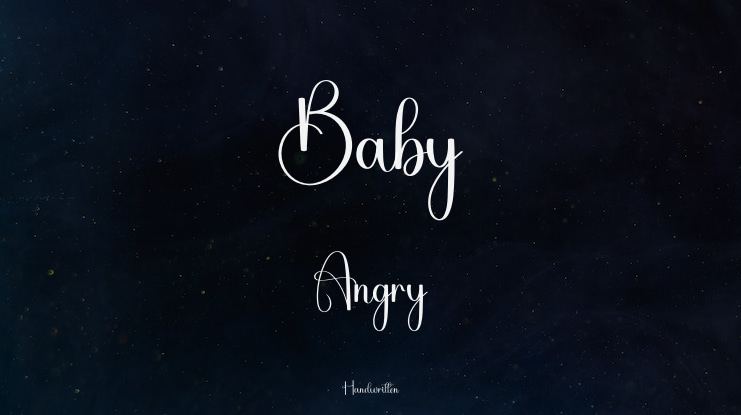 Baby Angry Font