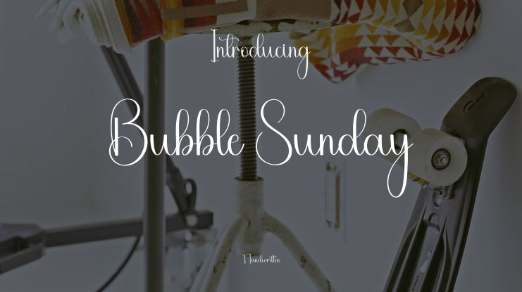 Bubble Sunday Font