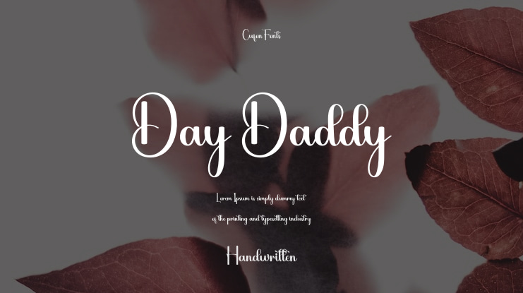 Day Daddy Font