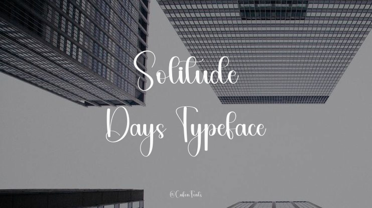Solitude Days Font