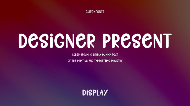 Designer Present Font