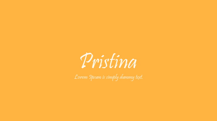 Pristina Font