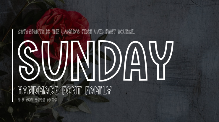 Sunday Handmade Font