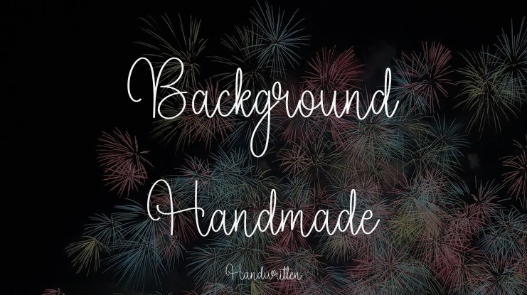 Background  Handmade Font