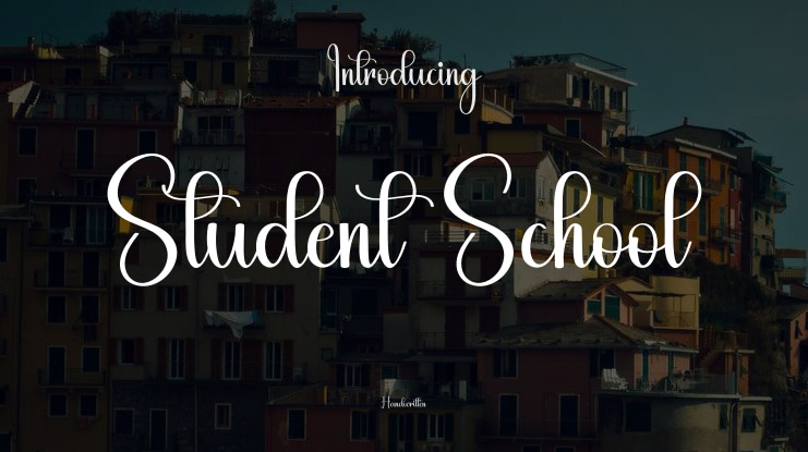 Student School Font