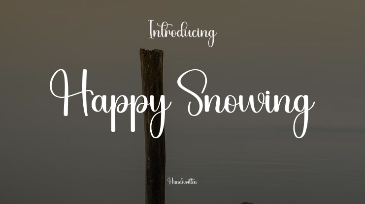 Happy Snowing Font