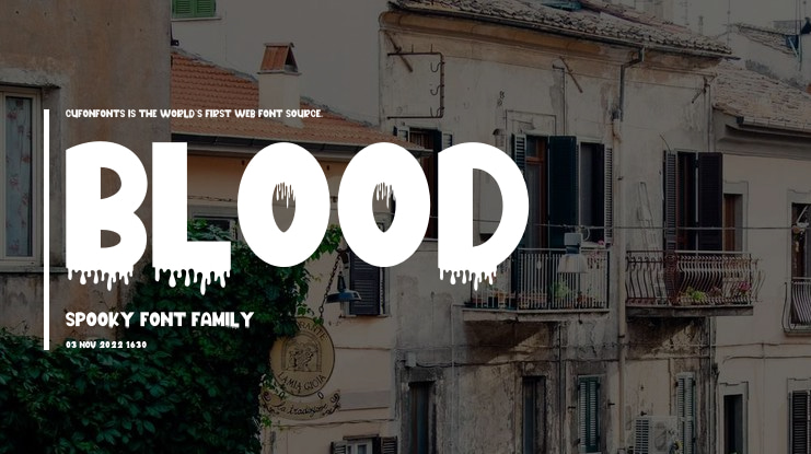 Blood Spooky Font