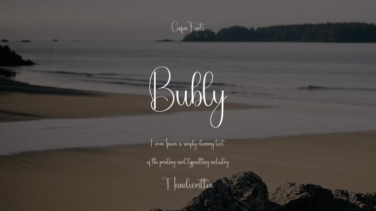 Bubly Font