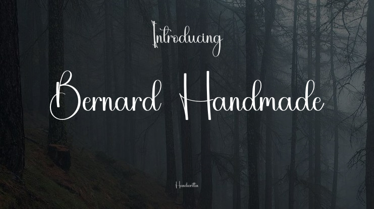 Bernard  Handmade Font