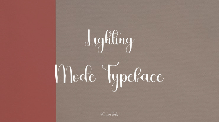 Lighting Mode Font