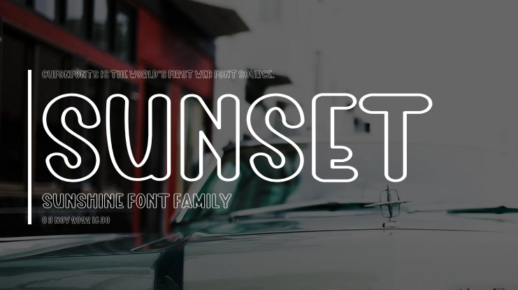 Sunset Sunshine Font