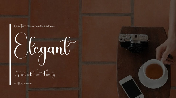 Elegant Alphabet Font