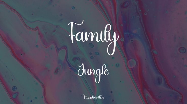 Family Jungle Font