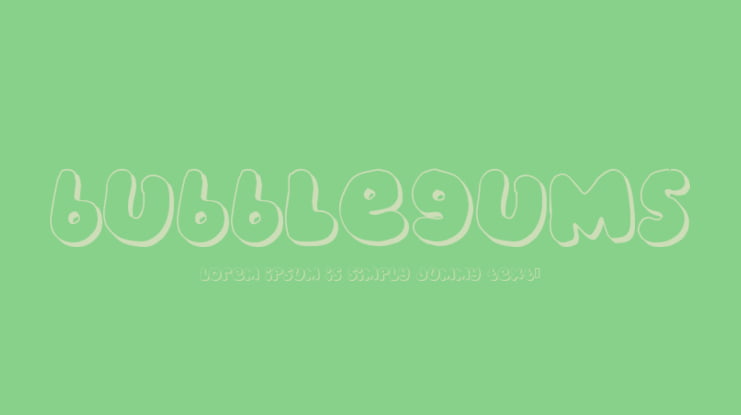 Bubblegums Font