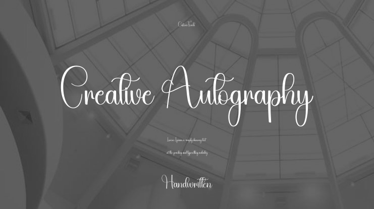 Creative Autography Font