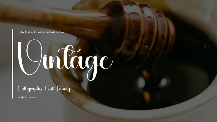 Vintage Calligraphy Font