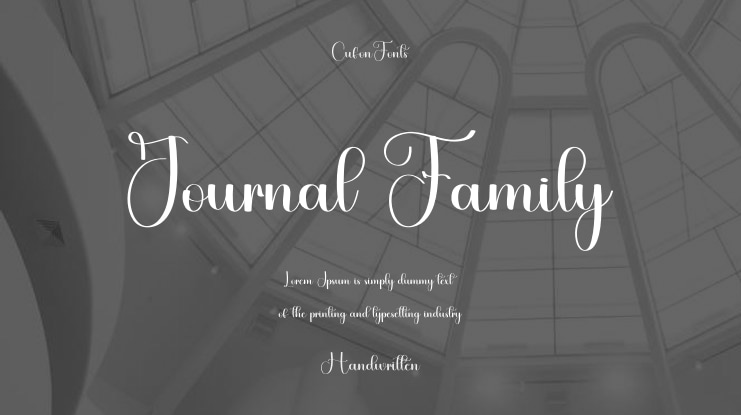 Journal Family Font