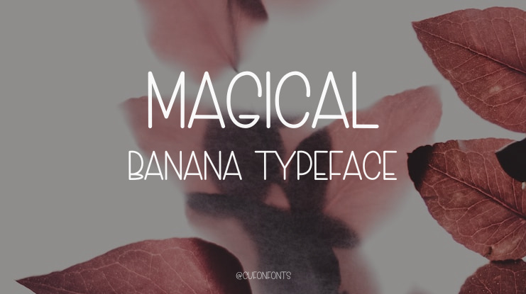 Magical Banana Font