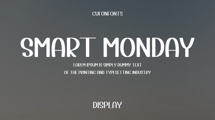 Smart Monday Font