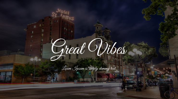 Great Vibes Font Family