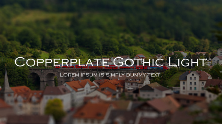Copperplate Gothic Light Font