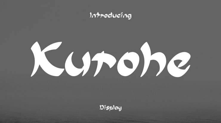 Kurohe Font