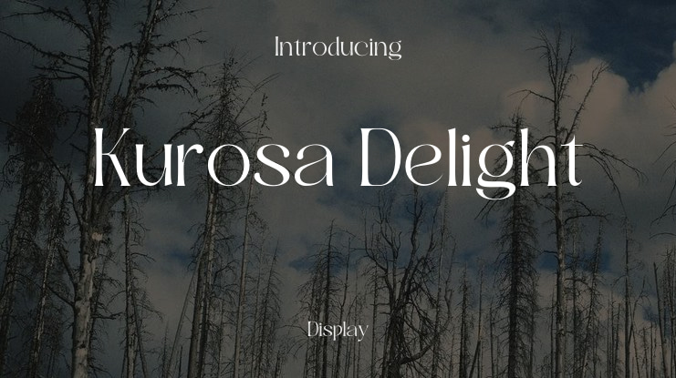 Kurosa Delight Font Family