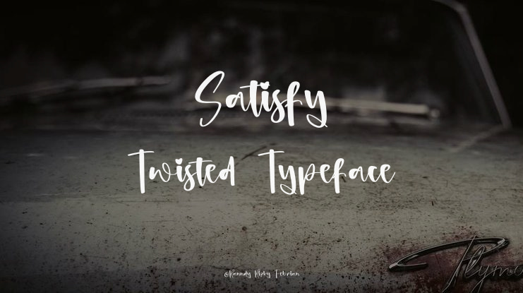 Satisfy Twisted Font