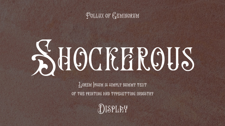 Shockerous Font
