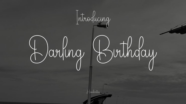 Darling Birthday Font