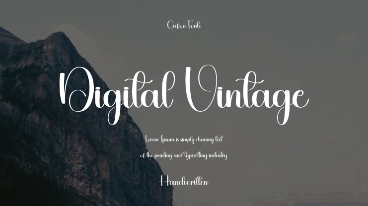 Digital Vintage Font