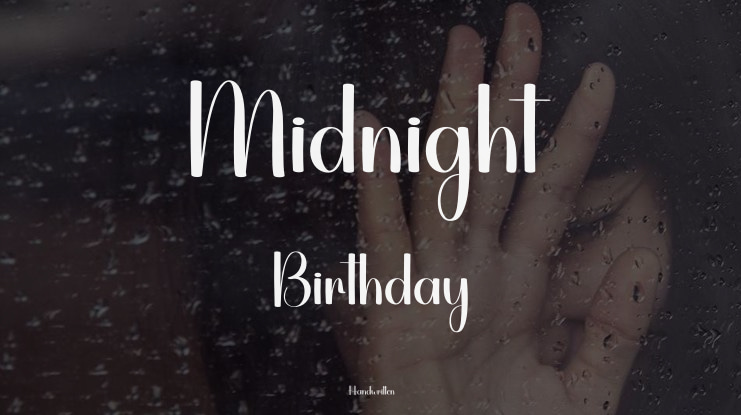 Midnight Birthday Font