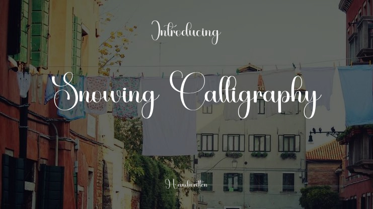Snowing Calligraphy Font