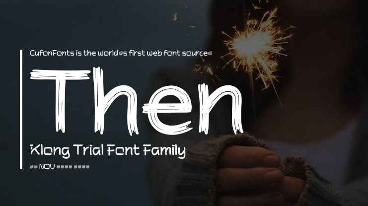 Then Klong Trial Font