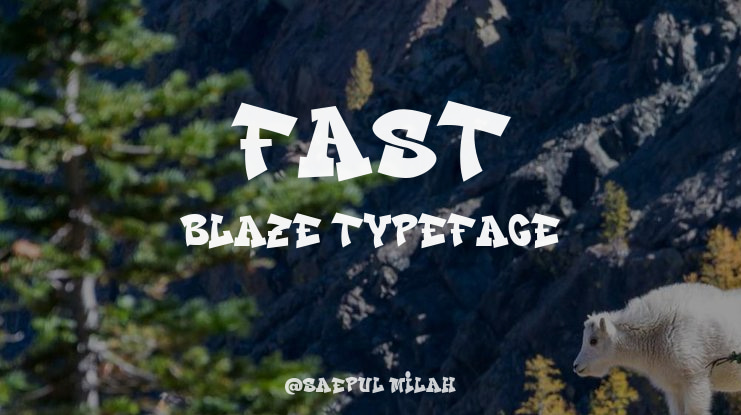 FAST BLAZE Font