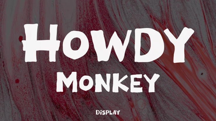 Howdy Monkey Font