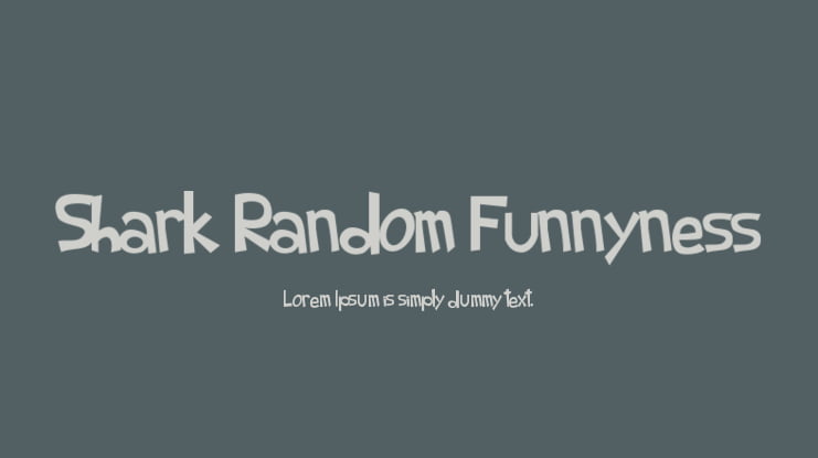 Shark Random Funnyness Font