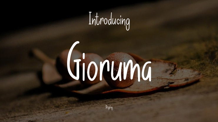 Gioruma Font
