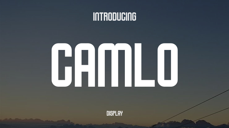 CAMLO Font
